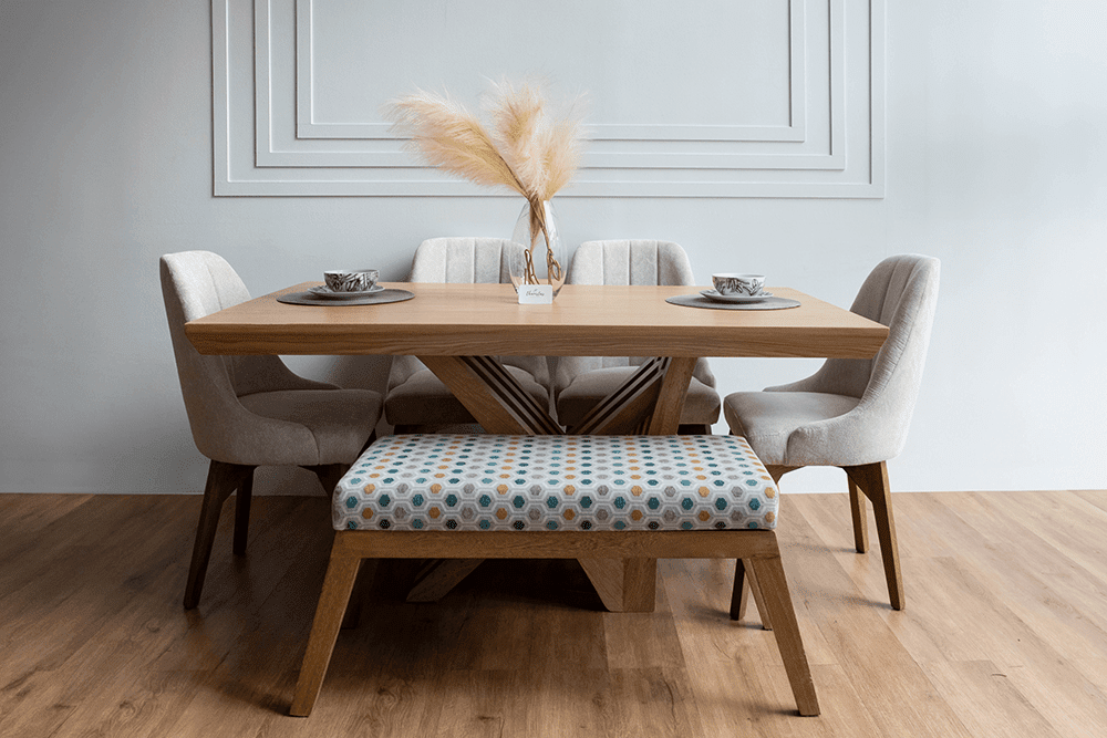 Comedor rejilla con sillas Arish